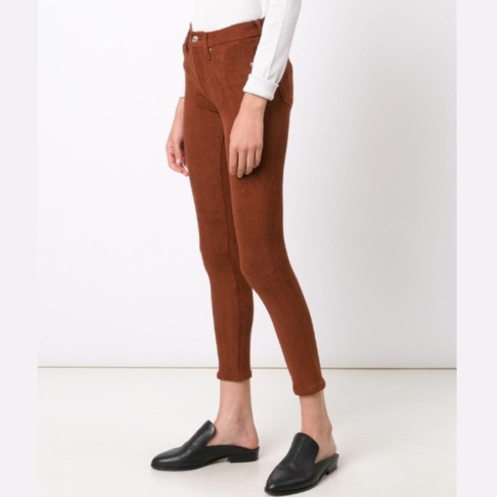 7FAM sueded skinny jeans 26